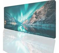 Landscape Laser Mouse Mat 47.4x23.7 inch Large Gaming Mouse Pad Desk Mat Stitched Edges, Non Slip Rubber Base, Waterproof Surface, Computer Accessories for Home Office Decor Gift LMDT4736
