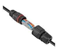 Landscape Light Connectors - IP68 Waterproof Junction Box for Outdoor Wiring | 32A 250V, Flame Retardant Nylon Joint, Underground Low Voltage Splice for Street Yard, Screw Lock Pathway Lights Terminal