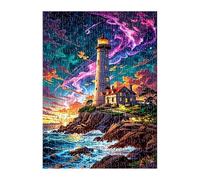 Landscape Lighthouse Puzzle 1000 Pieces, Fun Challenging Puzzle Games, Difficult Jigsaw Puzzles for Adults 1000 Pieces