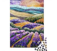 Landscape Mosaic Field Jigsaw Puzzle, 1000 Pcs For Adults | 52x38cm Puzzle Fans, Birthday Gift, Cardboard, Mood Calming, Tight Puzzle Fit