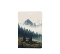 Landscape Mountain Car Air Fresheners Cards 4 Pcs Long Lasting Car Fresheners Gifts for Men Women Auto Aromatherapy Tablets Hanging Scented Card Rearview Mirror Pendant - Lavender Scent