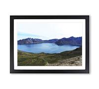 Landscape Mountain Paektu North Korea Framed Print | A2 Black Framed Wall Art | Ready to Hang | Modern Landscape Picture | Living Room Bedroom Lounge Office