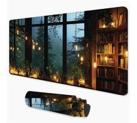 Landscape Mouse Mat 800x300 mm, Large Mouse Pad Cabin Waterproof & Durable Desk Mat with Non-Slip Rubber Base and Stitched Edges, Gaming Mousepad for Home, Office, PC, Laptop, Room Decor 3Y-1067