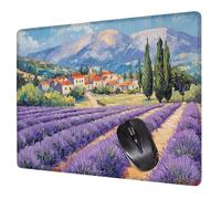 Landscape Mouse Mat Gaming Mouse Pad Lavender Mousepad 200x150x3mm, Ultra Thin Improves Speed and Accuracy, Non-Slip Rubber Base Desk Mat, Wear-Resistant, Washable for Gaming Office Accessories H0-449