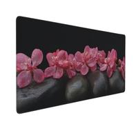 Landscape Mouse Mat xxl Gaming Mouse Pad 900x500 mm non Slip Desk Mat,Flower Extended Large Mousepad Waterproof & Durable & Stitched Edges Keyboard Mat for Home,Office,Gaming Room (36x20 Inch) 2S-697