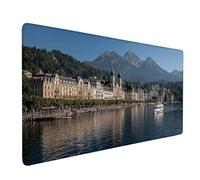 Landscape Mouse Pad Large 900x400x3 mm, City Gaming Mouse Pad Waterproof Desk Mat with 3MM Stitched Edges, Non-Slip Rubber Base Mousepad Computer Accessories for Gaming, PC, Office, Gifts -bby2509H4