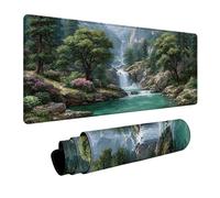Landscape Mouse Pad Large, Tree Gaming Mouse Mat 40x20in, Desk Mat with Stitched Edge, XXL Mousepad Non-Slip Rubber Base, Office Accessories, Keyboard Pad, for Computers Gaming Accessories 8-5512