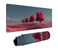 Landscape Mouse Pad Large, Tree Gaming Mouse Mat 64x32in, Desk Mat with Stitched Edge, XXL Mousepad Non-Slip Rubber Base, Office Accessories, Keyboard Pad, for Computers Gaming Accessories D-2424