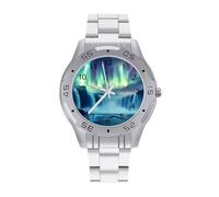Landscape of Iceland Business Men's Wrist Watches Alloy Analogue Quartz Watch Fashion Accessories