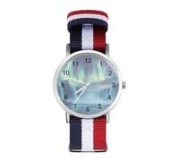 Landscape of Iceland Leisure Men's Wrist Watches Alloy Analogue Quartz Watch Fashion Accessories