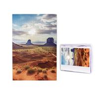 Landscape of Monument Valley Puzzle for Adults 1000 Pieces, Wooden Jigsaw Puzzle from Photos, Challenging Puzzles Perfect for Game Nights, Home Decoration Puzzles Gift for Holiday Birthday