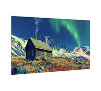 Landscape Paint by Numbers for Adults Beginner, Adult Paint by Numbers Aurora, Painting by Number on Canvas, Oil Painting Arts and Crafts for Room Decor, Gifts for Women, Without Frame 220x100cm Q-94