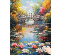 Landscape Paint by Numbers for Adults Flowers Painting by Numbers for Aadults Kids, Canvas Oil Paintings with Acrylic Pigment Kits Hobbies for Adults Women for Christmas Decorations Gifts 70x90cm F-47