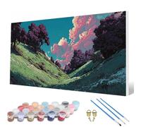 Landscape Paint by Numbers for Adults, Paint by Numbers Cloud Pattern Design Painting Kits, Acrylic Painting Kit with Brushes Adult Crafts for Room Decor, Wall Art, Gifts 20 x 40 inch -hcw25076A
