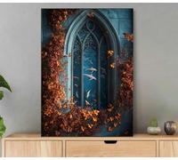 Landscape Paint by Numbers for Adults with Frame 30x40cm Adult Paint by Numbers Autumn Oil Painting DIY Art Craft Kit with Brushes and Acrylic Pigment for Home Bedroom Wall Decor, Gifts Women LyA-1539