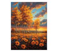 Landscape Paint by Numbers Kit for Adults Tree Craft Kits with Brushe and Acrylic Paint Set Canvas for Painting 20 x 28In, Canvas Wall Art Supplies for Fall Decor, Gifts for Women Room Decor JLYH-5152