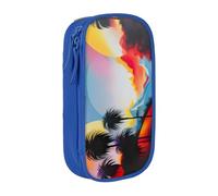 Landscape Painting Print Pencil Case,Storage Bag, Large Capacity Pencil Box, Portable Office Pen Bag With Zipper