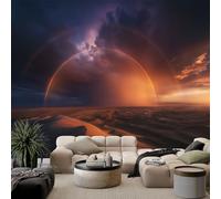 Landscape Photography Photo Picture Wallpaper Desert Dunes Rainbows Wall Mural for Living Room, Bedroom, Bathroom, Office, Dining Room, Kid's Room Decoration Wall Covering 250 x 175 cm