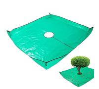Landscape Pruning Tarp, 39.37“X39.37” Landscape Tarp for Trimming, Pruning Trees WaterproofTarp, with Corner Buckles, can Stand Up Fasten Around Trees and Shrubs