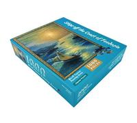 Landscape Puzzles - Aesthetic Coastal Boat Patterns Toys - Coastal Boat Pattern 1000-Piece DIY Art Puzzle,for Christmas Thanksgiving Holiday Activity Family Home Travel