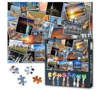 Landscape Puzzles for Adults 1000 Pieces, Set of the Travel Photos of New York City 1000 Piece Jigsaw Puzzle, Difficult Impossible Challenges, 19.5 x 27.5 Inch
