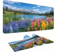 Landscape S Mouse Pad 700x300x3 mm, Gaming Accessories Mouse Mat - Mousepad with Non-Slip Base and Stitched Edge Compatible with Laser and Optical Mice Table Pad, Gaming Office Work (70x30) j0xk-863