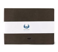 Landscape-Shaped Sketchbook, 20.9 x 14.2 cm/ 8.25 x 5.5 inches, Lay Flat Flexible Sketch Book for Artists, Ideal for Ink, Watercolor, Pen, Pencils, 160 Pages, Size: Landscape Medium, Leda Art Supply