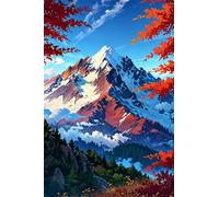 Landscape Snow Mountains 500 Piece Jigsaw Puzzle for Adults, Creativity, Challenging and Difficult Puzzle, Brain Teaser Puzzles for Adults 500 Pieces for The Whole for Women, Men