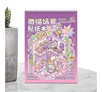 Landscape Sticker Scene Book - Scenery Sticker Book, Landscape Sticker Set | Interactive Sticker Book Learning Landscapes, Educational Scene Sticker Book Children Book Book Collection or Picture