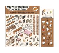 - Landscape Stickers - Create Your Own Scene Stickers, Scene Stickers, Sticker Packages | Supermarket Baking Laundry Room Family Books Decoration Reusable Diary Tools
