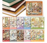 Landscape Stickers for Scrapbooking Cartoon Exterior Architecture Stickers