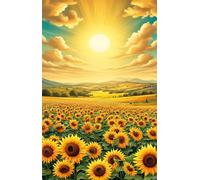Landscape Sunflower Jigsaw Puzzles for Adults 150 Pieces Educational Toys Challenging Game 150 Piece Puzzles for Adults for The Whole for Women Gifts for Men