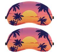 Landscape Sunset with The Palms Trees Dutch Velvet Sleep Shade