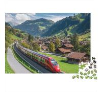 Landscape Train Jigsaw Puzzle A Fun And Cool Educational Puzzle Game with A Very High Level of Difficulty 1000pcs (75x50cm)