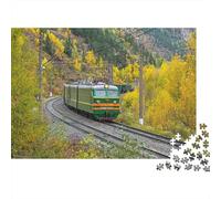 Landscape Train Jigsaw Puzzle Suitable for All Ages Medium Difficulty Ideal for Decorative Purposes 1000pcs (75x50cm)