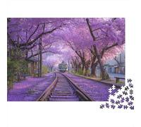 Landscape Train Jigsaw Puzzle Suitable for All Ages Medium Difficulty Ideal for Decorative Purposes 1000pcs (75x50cm)