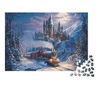 Landscape Train Jigsaw Puzzle Suitable for All Ages Medium Difficulty Ideal for Decorative Purposes 500pcs (52x38cm)