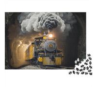 Landscape Train Jigsaw Puzzle Suitable for All Ages Medium Difficulty Ideal for Decorative Purposes 300pcs (40x28cm)