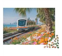 Landscape Train Jigsaw Puzzles A Brain-teasing Game Designed for Teenagers And Adults Cool And Fun Super Challenging 500pcs (52x38cm)