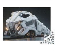 Landscape Train Jigsaw Puzzles Extremely Challenging Suitable for All Ages And Genders Strengthens Bonds Passes The Time 500pcs (52x38cm)