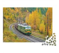 Landscape Train Jigsaw Puzzles Extremely Challenging Suitable for All Ages And Genders Strengthens Bonds Passes The Time 1000pcs (75x50cm)