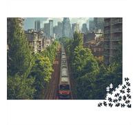 Landscape Train Jigsaw Puzzles Moderately Challenging Ideal for Decorative Display Perfect for Passing The Time 500pcs (52x38cm)