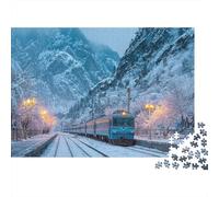 Landscape Train Jigsaw Puzzles Moderately Challenging Ideal for Decorative Display Perfect for Passing The Time 1000pcs (75x50cm)