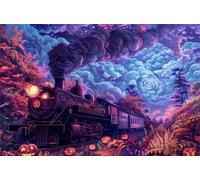 Landscape Trains Jigsaw Puzzles for Adults 100 Pieces Educational Toys Challenging Game 100 Piece Puzzles for Adults for The Whole for Women Gifts for Men