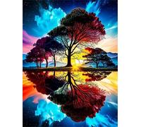 Landscape Trees 200 Piece Jigsaw Puzzles For Adults, Fun Challenging & Brainteasing 200 piece Adult jigsaw puzzle, Impossible puzzles, Gift for Men/Women, Finished Size is 35x25cm