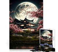 Landscape Under The Moon 1000 Teenager Pieces Jigsaw Puzzle Calm Daily Accurate Edge Joyful Challenge Birthday Gift (38x52cm)