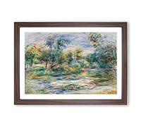 Landscape Vol.1 by Pierre-Auguste Renoir Framed Print | A2 Walnut Framed Wall Art | Ready to Hang | Modern Nature Picture | Living Room Bedroom Lounge Office