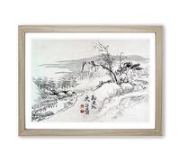 Landscape Vol.1 By Wang Shishen Asian Japanese Framed Print | A3 Oak Framed Wall Art | Ready to Hang | Asian Nature Picture | Living Room Bedroom Lounge Office