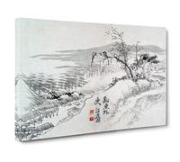 Landscape Vol.1 by Wang Shishen Painting Canvas Print | Gallery Wrapped 30mm Frame Wall Art | 30x20 inches | Ready to Hang | Contemporary Landscape Picture | Living Room Bedroom Lounge Office
