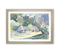 Landscape Vol.3 by Henri-Edmond Cross Framed Print | A2 Oak Framed Wall Art | Ready to Hang | Modern Religious Picture | Living Room Bedroom Lounge Office